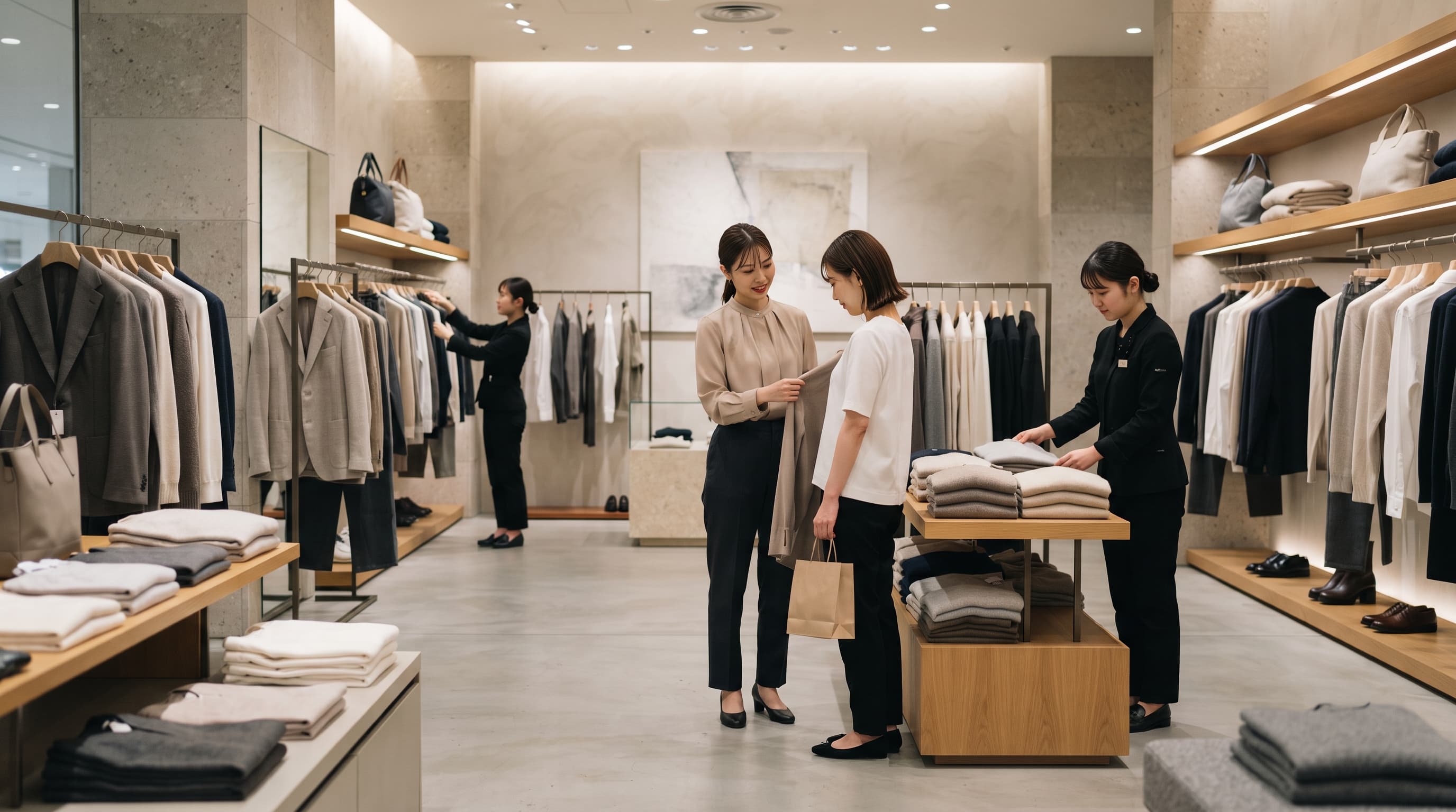 アパレル店舗の運営・販売支援イメージ